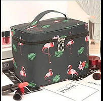 Дорожня косметичка - органайзер, несесер із водовідштовхувальної тканини чорна