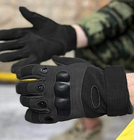 Мужские перчатки военные тактические цельные для зсу чорні