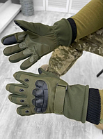 Теплі тактичні зимові рукавиці, військові рукавички зима на меху