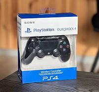 Топовий бездротовий джойстик Sony PS 4, чорний геймпад DualShock 4 для пс4