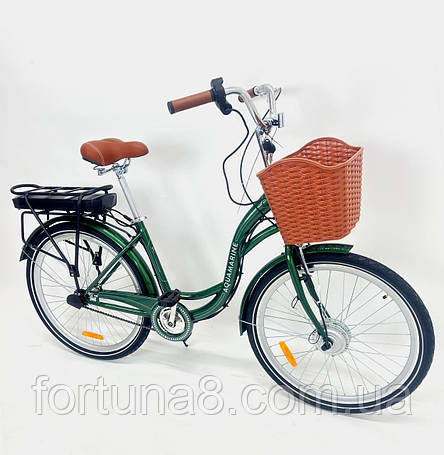 Електровелосипед Dorozhnik Akvamarin 2 (26" 36 V 500 W, 16000 Ah) ПЛАСТИКОВИЙ БОКС 2024р, фото 1