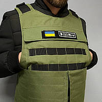 Тактичний формений одяг, плитоноска хакі, чохол для плит із розвантаженням для військового ВСУ юзн - 1064