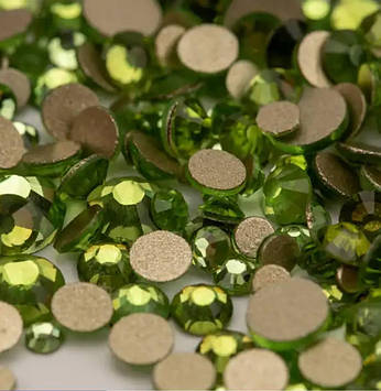 Каміння колір Olivine  мікс розмірів (ss4-30), уп  ~1400шт