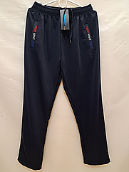 Чоловічі спортивні штани синi БАТАЛ 6673-2 весна- осiнь. вир-во Китай.