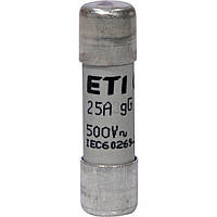 Запобіжник циліндричний ETI CH 10x38 gG 25A 500V (2651021)