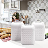 Набір із трьох ємностей Maestro MR-1676-3S-White, фото 2