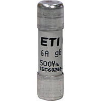 Запобіжник циліндричний ETI CH 10x38 gG 6A 500V (2651015)