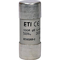 Запобіжник циліндричний ETI CH 22x58 gG 100A 500V (2651050)