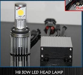 Светодиодная автолампа H8 30W (2000Lm) Led HEAD LAMP