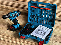 Шуруповерт Makita 331 DWE (24V, 5.0AH) с набором инструментов, запасной аккумулятор шуруповерт макіта BIG_627