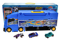 Детский автовоз с паркингом и машинками Alloy Racing ZH-617 Автоперевозчик HW-118