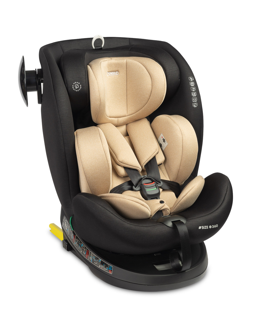 Дитяче автокрісло Caretero Commo I-SIZE Isofix (40-150 см.) Beige, фото 1
