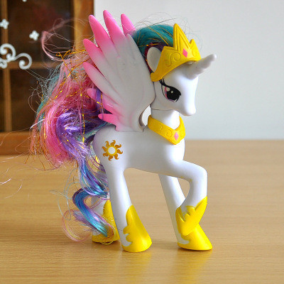 Фігурка My Little Pony принцеса Селестія RESTEQ. Іграшка поні єдиноріг. Фігурка Май Літл Поні принцеса 14 см