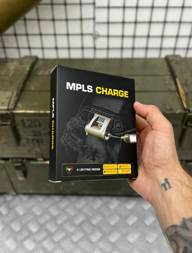 Тактический фонарь MPLS CHARGE на шлем с креплением, фонарик военный на каску - фото 4 - id-p2200132940