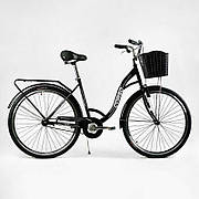 Велосипед міський Corso «FORTUNA» 28`` FR-6788 (1) одношвидкісний, сталева рама 20``, корзина, багажник