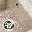 Кухонна мийка Platinum 4050 KORRADO матова Карамель, фото 3