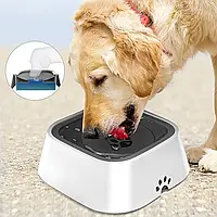 Миска-непроливайка для кошек и собак Magic Bowl 1.5 л с плавающим диском,поилка антипроливайка для питомцевqwr