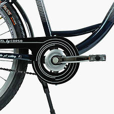 Велосипед міський Corso «TRAVEL» 26`` TR-2470 (1) колір темно-зелений, одношвидкісний, сталева рама 16.5``,, фото 3