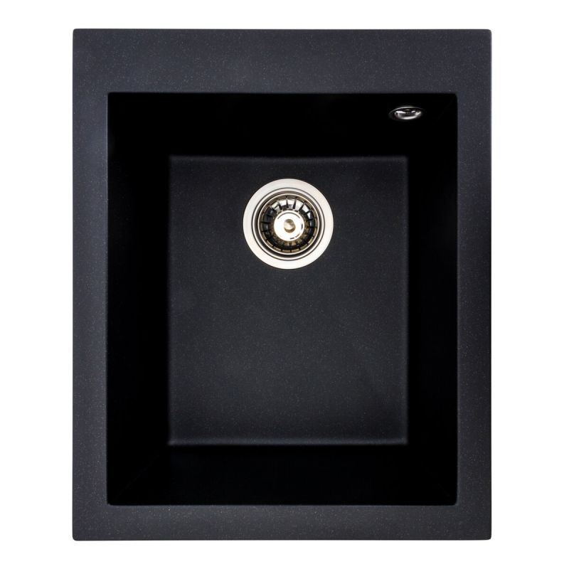 Кухонна мийка Platinum 4150 SOKIL матова Чорний металік, фото 1