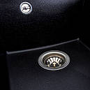 Кухонна мийка Platinum 4150 SOKIL матова Чорний металік, фото 3