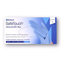 Рукавички нітрилові неопудрені SafeTouch Medicom Vitals 3 г 100 шт.