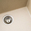 Кухонна мийка Platinum 5444 OASIS матова Сафарі, фото 3