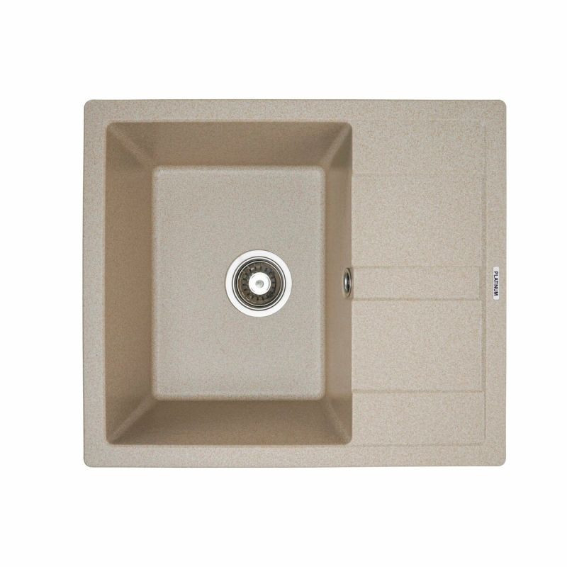 Кухонна мийка Platinum 5851 ARIA матова Сафарі, фото 1