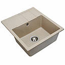 Кухонна мийка Platinum 5851 ARIA матова Сафарі, фото 2