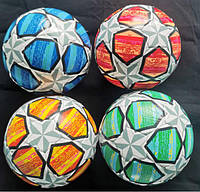 М`яч футбольний C 64679 (60) 4 види, вага 330 грам, матеріал м`який PVC, гумовий балон, ВИДАЄТЬСЯ ТІЛЬКИ МІКС