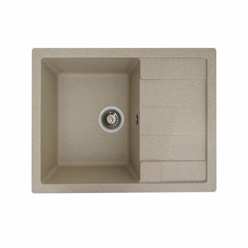 Кухонна мийка Platinum 6550 INTENSO матова Сафарі, фото 1