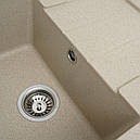 Кухонна мийка Platinum 6550 INTENSO матова Сафарі, фото 3