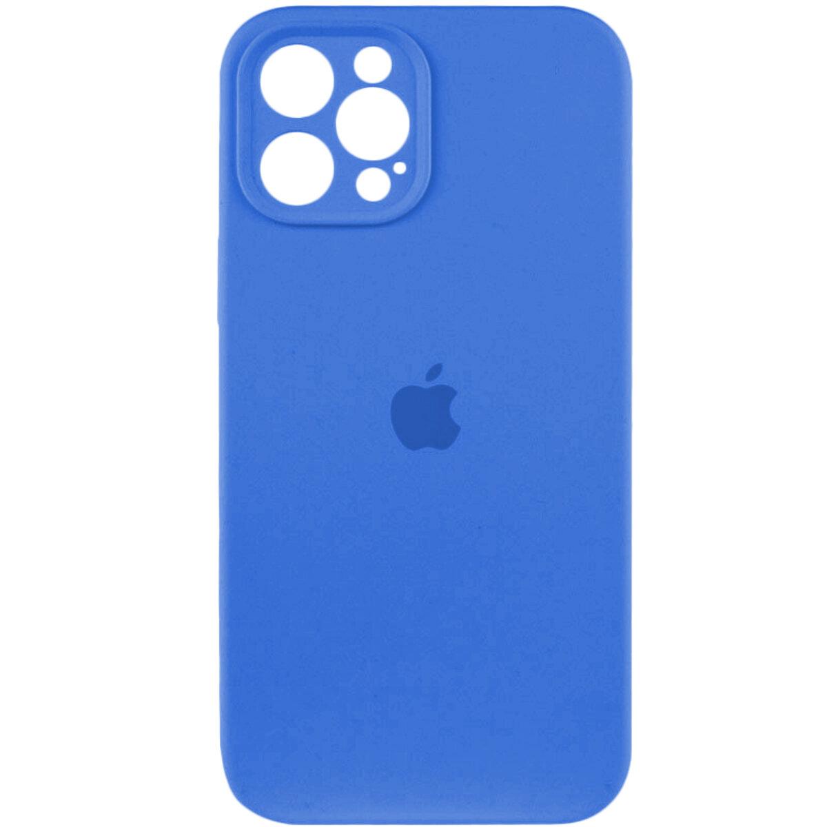 Чохол для iPhone 12 Pro Silicone Full Case AA Camera Protect, Royal Blue
