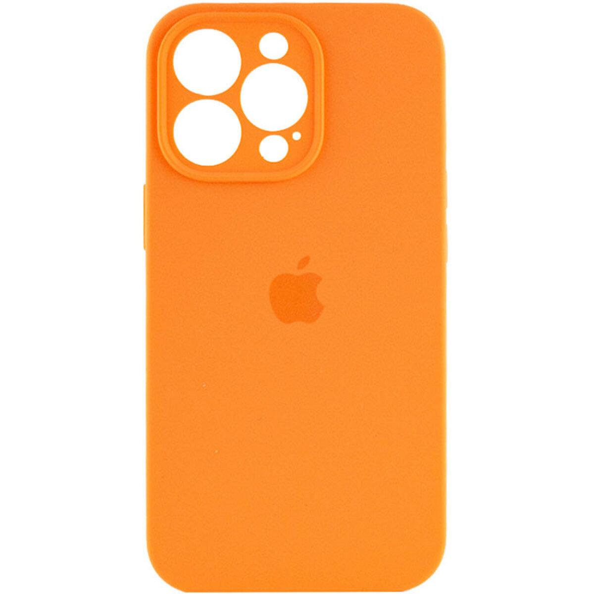 Чохол для iPhone 15 Pro Silicone Full Case Camera Protect, Orange