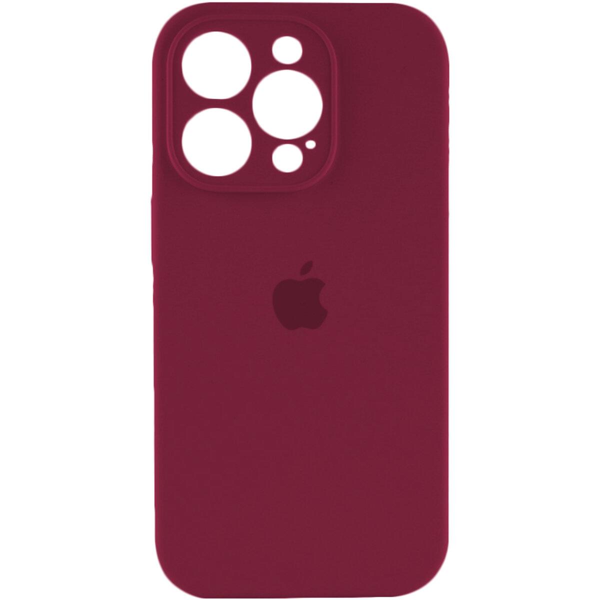 Чохол для iPhone 13 Pro Max Silicone Full Case Camera Protect, Plum