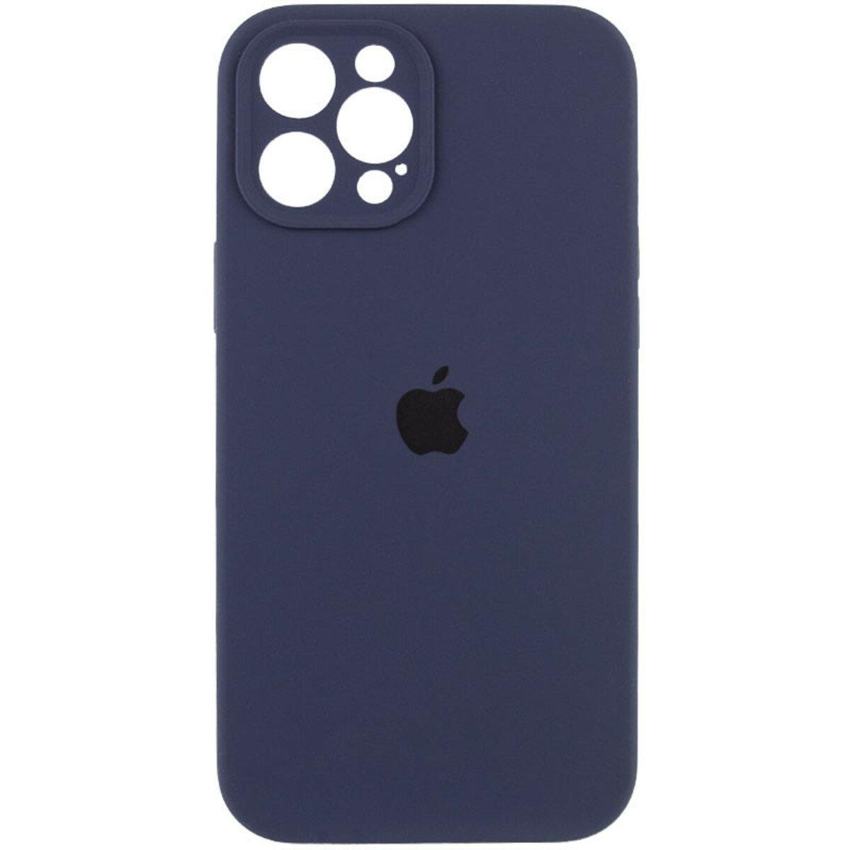 Чохол для iPhone 12 Pro Silicone Full Case Camera Protect, Dark Blue