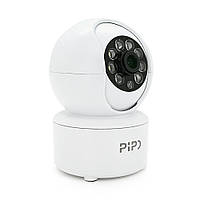 2 Мп Wi-Fi внутрішня відеокамера SD/карта PiPo PP-IPC20D2MP10 PTZ 2.8mm icsee