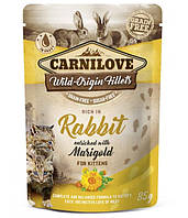 Влажный корм для котят Carnilove pouch 85 г - кролик и календула