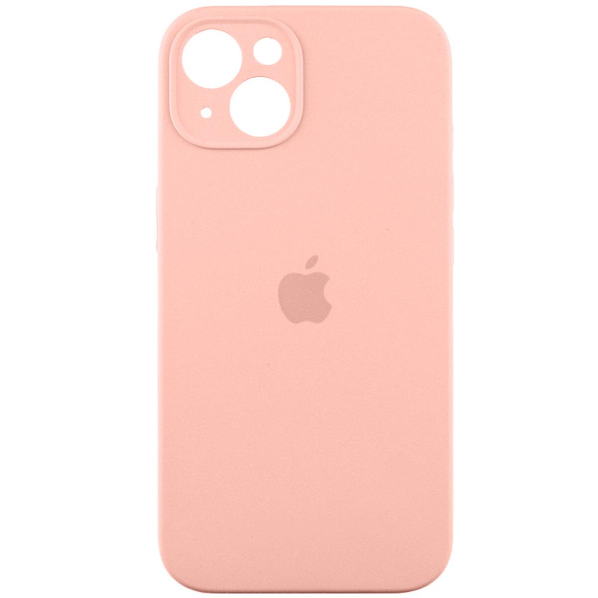 Чохол для iPhone 15 Silicone Full Case Camera Protect, Grapefruit