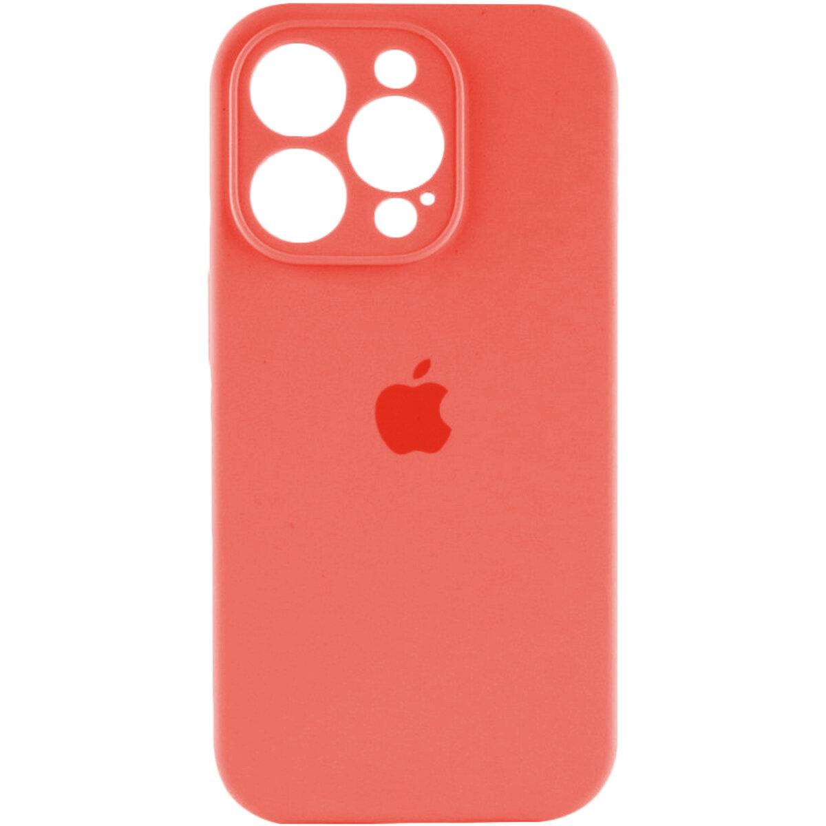 Чохол для iPhone 13 Pro Max Silicone Full Case Camera Protect, Peach