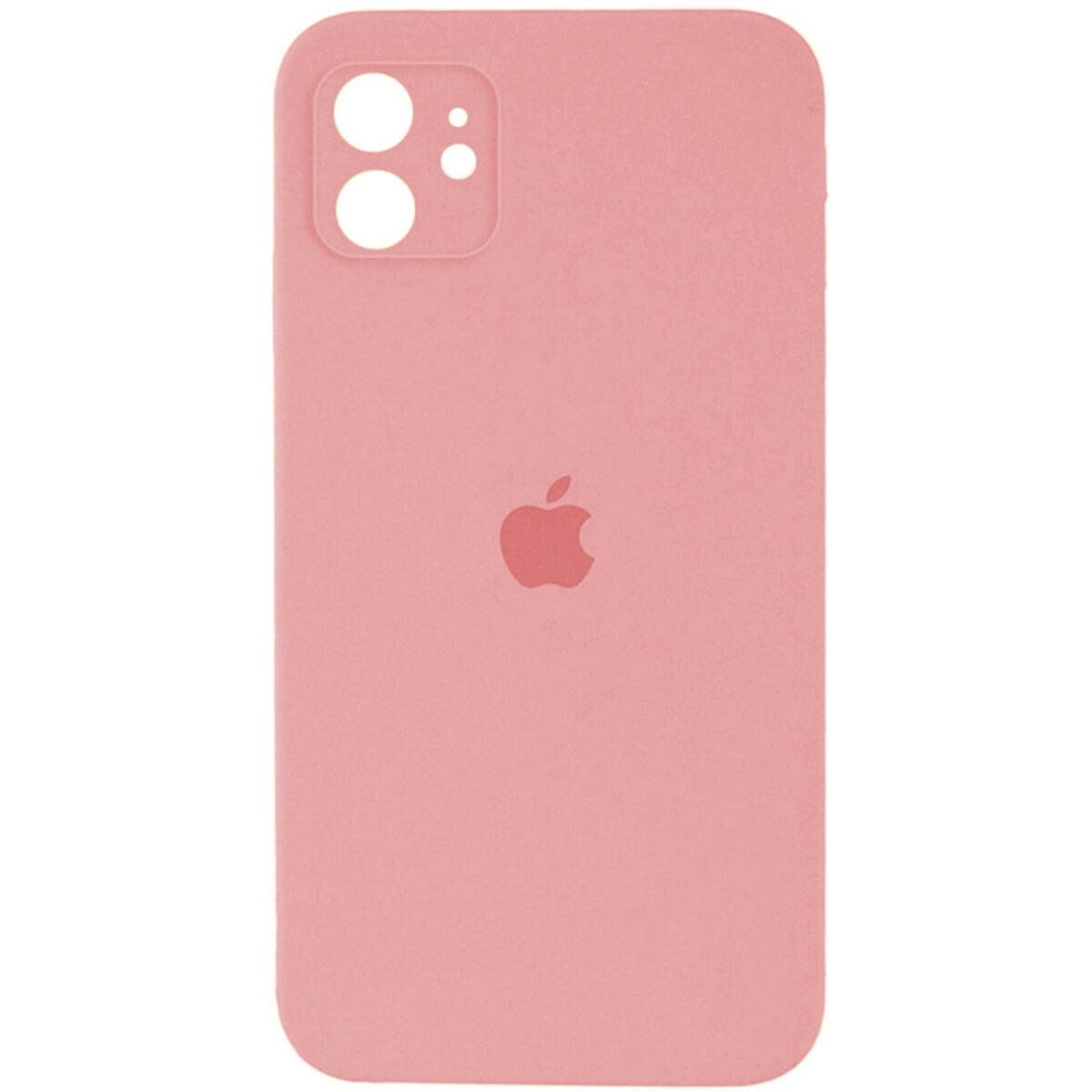 Чохол для iPhone 12 Silicone Full Case Camera Protect, Pink