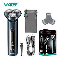 Роторная электрическая бритва мужская VGR V-310 сухая бритва для лица, электробритва для мужчин (ЮА)