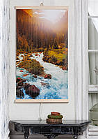 Настенный инфракрасный обогреватель-картина Горная Река, с доставкой по Украине Трио 00116 (ЮА)