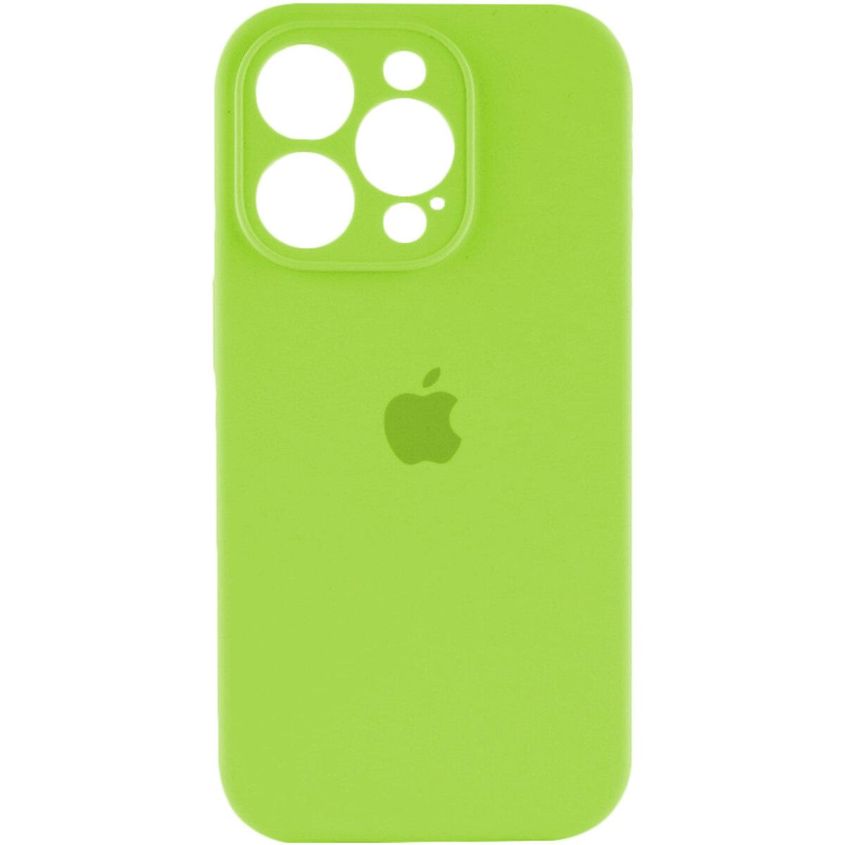 Чохол для смартфона Silicone Full Case AA Camera Protect for Apple iPhone 15 Pro Max 24,Shiny Green