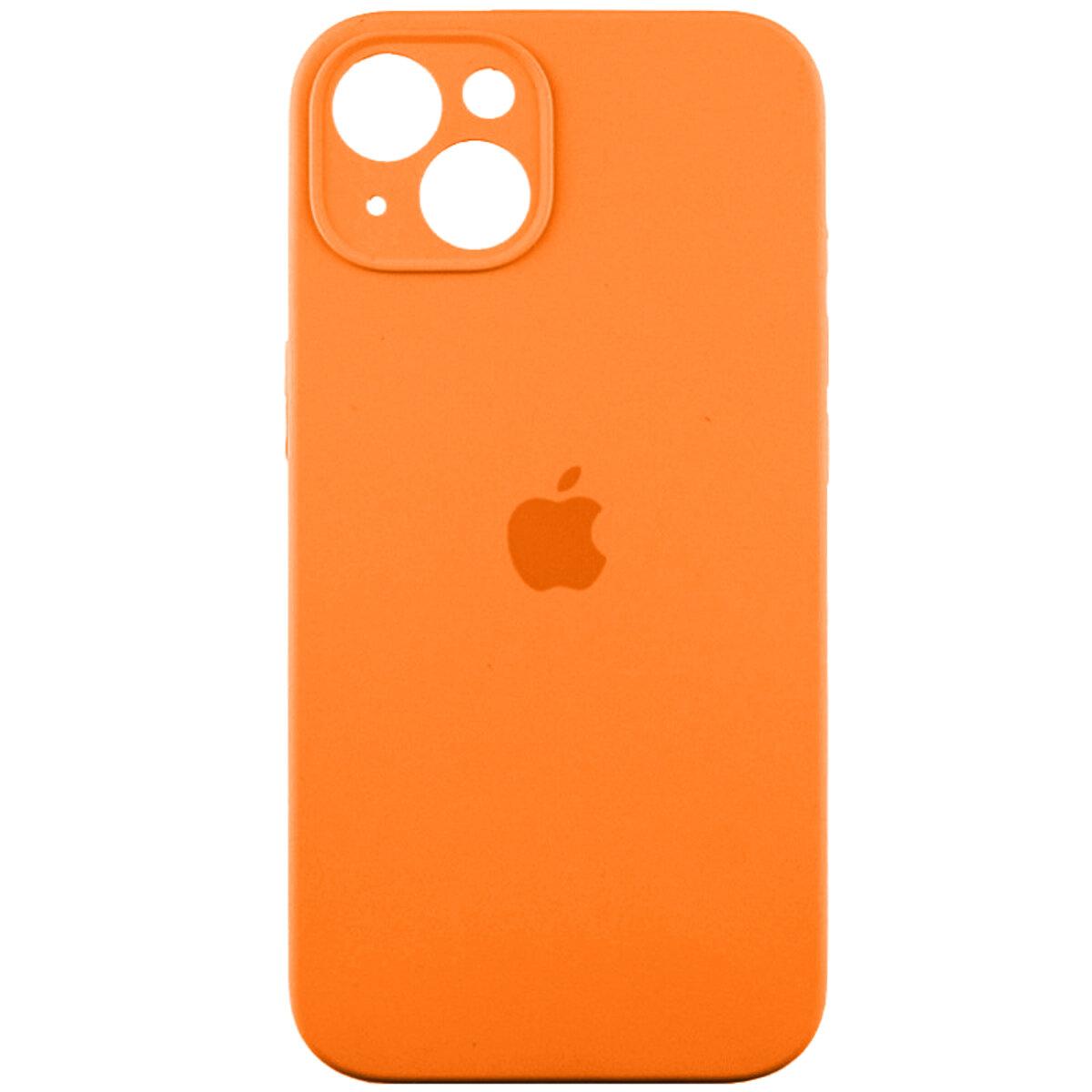 Чохол для iPhone 13 Silicone Full Case Camera Protect, Orange