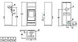 Піч-камін E928S Hermetic BCS Piazzetta Італія 11,1 кW, фото 2