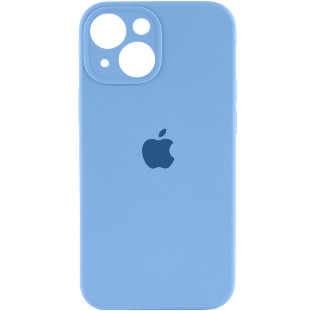 Чохол для iPhone 13 Silicone Full Case Camera Protect, Cornflower