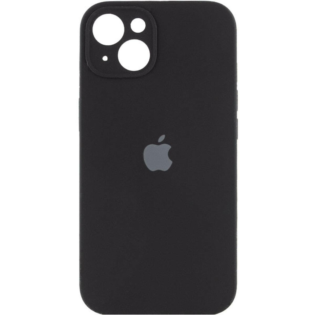 Чохол для iPhone 15 Silicone Full Case Camera Protect, Black