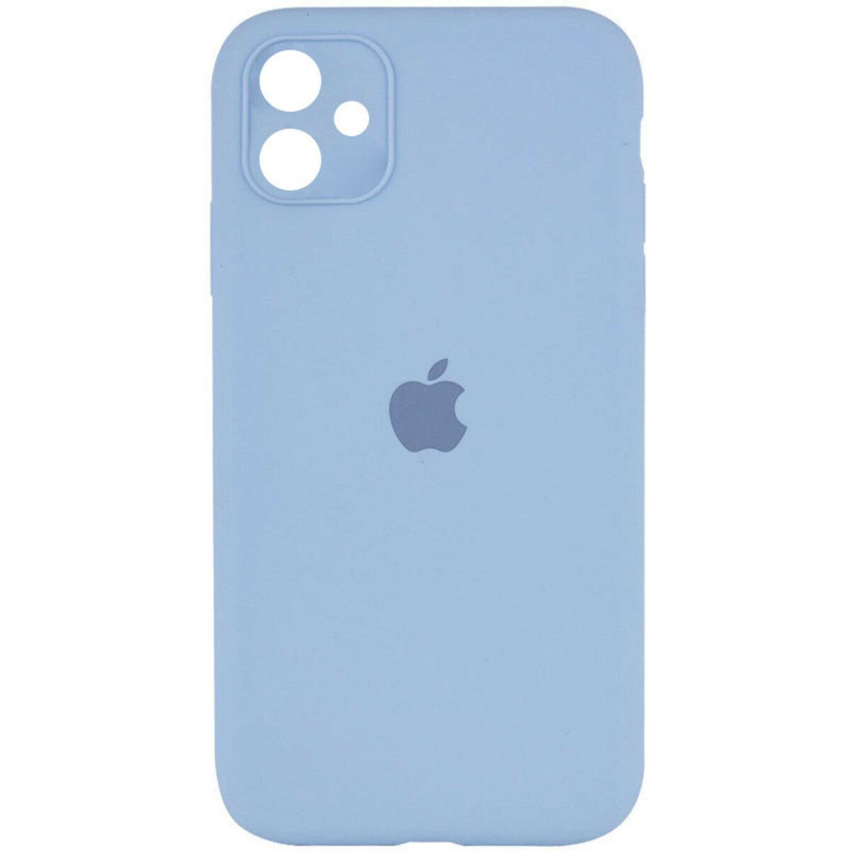 Чохол для iPhone 12 Silicone Full Case Camera Protect, Cornflower