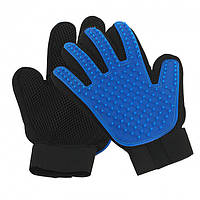 Deshedding Glove для вычесывания шерсти животных перчатка для котов и собак True Touch чесалка (ЮА)