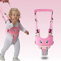 Детские вожжи для детей малышей для ходьбы. Вожжи ходунки Baby Walker Розовый